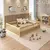(Classe A) Cama Montessoriana Casal em Madeira Maciça com Grade Giulia Casatema Natural