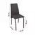 (Classe A) Conjunto Mesa 140cm Tampo em Vidro com 6 Cadeiras Barcelona Bronze/Linho Marrom - loja online