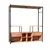 (Classe A) Guarda-roupa Closet para Casal de Ferro 2 Gavetas 8 Prateleiras Barcelona Preto/Demolição Preto/Demolição - Casa Saldão