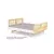 Imagem do (Classe C) Cama Infantil Montessoriano Casal Lift em Madeira Maciça com Rattan Casatema Branco/Natural