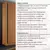(Classe A) Guarda Roupa Casal Premium Liv 279,3cm 4 Portas 4 Gavetas Espresso Móveis Carvalho - loja online