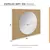 (Classe A) Espelho para Banheiro Redondo Ripy 100cm Wood na internet