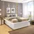 (Classe C) Cama Casal Adulto com 4 Gavetas Gades Yescasa Branco Perfect Wood - comprar online