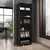 (Classe A) Estante para Livros 5 Prateleiras 188cmx60,5cm Office Preto TX