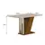 (Classe A) Conjunto Sala de Jantar com 4 Cadeiras Miami Freijó/Off White/Palha - Casa Saldão