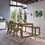 (Classe A) Mesa de Jantar 4 Lugares 140x80cm Madeira Maciça Craft Garapa