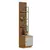 (Classe C) Módulo Lateral 1 Porta 3 Prateleiras Ouro Preto Nature/Off White