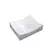 (Classe C) Cuba de Apoio para Banheiro Ml44W Retangular Folha Compace Branco - comprar online