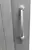 (Classe A) Box Para Banheiro de PVC 130x185cm Sanfonado Frontal BCF Branco - comprar online
