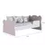 (Classe A) Mini Cama Infantil com Proteção Lateral 1590 Baby Branco/Rosa na internet