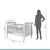 (Classe A) Berço Mini Cama 100% MDF Slim Branco - loja online