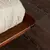 (Classe C) Cama de Casal/Queen Lunna Madeira Maciça Walnut