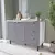 (Classe A) Balcão 2 Portas 3 Gavetas 120 Cm Pérola Yescasa Branco / Cinza