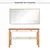 (Classe A) Penteadeira com Espelho 120 Cm Ananda CabeCasa MadeiraMadeira Off-white/Mel - comprar online
