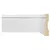 (Classe A) Rodapé de MDF Frisado de 10cmx15mmx1,80m Moldufama 1002 Branco (Por Unidade)