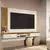 (Classe A) Painel Suspenso Arezzo para Tv Ate 55'' 2 Portas Off White/cedro Edn Moveis