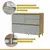 (Classe A) Balcão 1 Porta Basculante 4 Gavetas 120Cm 100% Mdf Rainha Nature/Verde - loja online