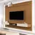 (Classe A) Painel para TV até 75 Polegadas com Ripado Nicho 2 Portas e Prateleira Vênus 1.8 Nature/Off White - comprar online