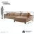 (Classe A) Sofá Grécia 4 lugares com Chaise Linho 2,70M Bege - comprar online