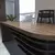 (Classe A) Mesa para Escritório Diretor em L Tamburato e Elegante Charuto/Preto - comprar online