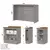 (Classe A) Kit Ilha Gourmet 3 Portas com Tampo Cinza - comprar online