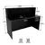 (Classe A) Balcão Atendimento Recepção Consultório 140x60cm 2 Gavetas Preto - loja online