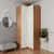 (Classe A) Guarda Roupa de Canto Reto Modular com 3 Prateleiras 2 Gavetas Hera CabeCasa MadeiraMadeira Louro/Branco Gead