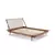 (Classe C) Cama de Casal/Queen Lunna Madeira Maciça Walnut na internet