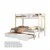 (Classe A) Treliche Juvenil Solteiro e Casal Family Soft Madeira e Mdf casatema Branco/Natural - loja online