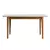 (Classe A) Mesa de Jantar 6 Lugares 1,80m Tampo MDF e Vidro Pés Madeira Maciça TangaráCaramelo/ na internet