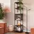 (Classe A) Estante para Livros Industrial 5 Prateleiras 180cmx40cm P1023 Preto