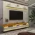 (Classe A) Rack com Painel para Tv até 85 Polegadas Led 3 Gavetas com Rodízios 220cm Royal/requinte Off White/Natura - comprar online