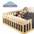 (Classe A) Cama Montessoriana Casal em Madeira Maciça com Grade Giulia Casatema Natural - Casa Saldão