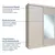 (Classe A) Guarda Roupa Casal 3 Portas de Correr 1 Porta com Espelho Samambaia Cabecasa Madeiramadeira Off White - Casa Saldão
