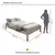 (Classe C) Cama Casal 140cm Turca Slim em Madeira Maciça Branco na internet