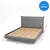 (Classe A) Cama Queen Boreal Flutuante Cinza - Casa Saldão