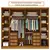 Imagem do (Classe A) Guarda-Roupa Casal com pés 6 Portas 8 Gavetas 270cm Sevilla Cinamomo/Off White