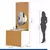 Imagem do (Classe A) Conjunto Mesa Bella Ripada 120cm com Painel Espelhado Tampo Bella com Vidro 4 Cadeiras Arizona Cinamomo/Off W