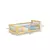 (Classe A) Cama Infantil Solteiro Montessoriano Wave com Rattan Verde/Natural