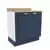 (Classe A) Balcão 2 Portas 80cm Arizona CabeCasa MadeiraMadeira Branco/Azul
