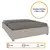 (Classe A) Cama Casal 193cm x 144cm em MDP Mônaco Off White - Casa Saldão