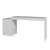 (Classe A) Mesa Escrivaninha 3 Gavetas Branco - comprar online
