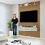 (Classe A) Painel para TV até 50 Polegadas Frisado Curitiba Cinamomo/Off White - comprar online