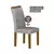 (Classe A) Conjunto Sala de Jantar Mesa Tampo MDF/MDP com 4 Cadeiras Miami Yescasa Freijó/Off White/Prata - comprar online