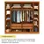 (Classe A) Guarda Roupa Casal SEM 0S pés 6 Portas 4 Gavetas 239cm Veneza Cinamomo/Cinamomo - loja online