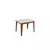 (Classe A) Conjunto de Sala de Jantar Mesa Retangular Giovana com 4 Cadeiras Elane Naturalle/Off White - loja online