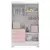 (Classe A) Guarda Roupa Infantil 4 Portas e 3 Gavetas Luiza Branco/Rosa - comprar online