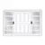 (Classe A) Janela de Aço de Correr 100x100cm 4 Folhas com Grade Minas Sul MGM Branco