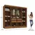 (Classe A) Closet Casal 100% MDF 4 Gavetas Jatobá Yescasa Cinamomo - loja online