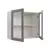 (Classe A) Armário Aéreo 2 Portas 80cm com Porta de Vidro Arizona Cabecasa Madeiramadeira Branco/Cinza - comprar online